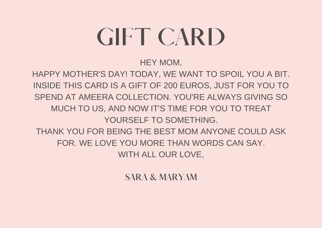 Gift Card Mothers Day